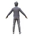 Cartoon Man Characters Modern Characters Social Youth Fashion Men Game Characters Game Characters 3d model