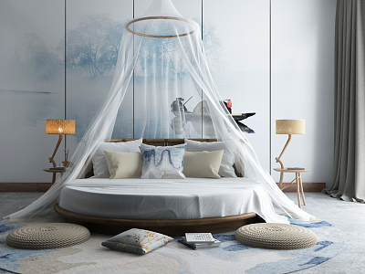 Nordic Round Bed Inn model