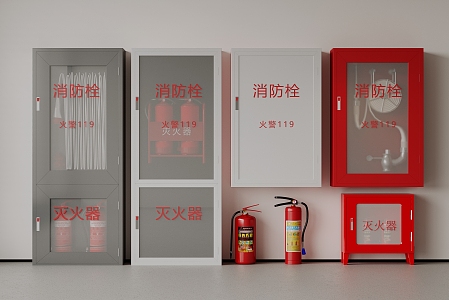 fire hydrant fire box fire hydrant fire extinguisher hidden fire hydrant fire fighting equipment 3d model