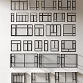 Modern windows combination windows glass windows floor-to-ceiling windows balcony windows bay windows bedroom windows sliding windows casement windows doors and windows 3d model