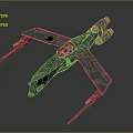Aerospace Military Spacecraft Model Featuring Camouflage Design Cockpit And Wing Details