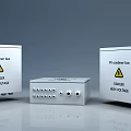 Industrial PV and CA Combiner Boxes with Metal Enclosure and High Voltage Warning Signs