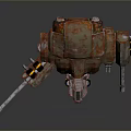 Mech Warrior Mech Soldier Machine Battlearm Mechanical Battlearm Machine Fighter Robot 3d model