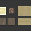Wooden Storage Boxes With Various Designs And Natural Tones In Stacked Arrangement