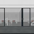 Modern Office Meeting Rooms Featuring Glass Partitions And Numbered Signs