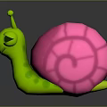Snail Cartoon Snail Small Snail Reptile Cold Blooded Animal Reptile 3d model