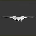 Modern Sleek Silver Airplane With Aerodynamic Design Flying In Sky With Contrails
