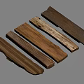 Natural Stone and Wood Material Samples with Various Textures and Colors for Design Projects