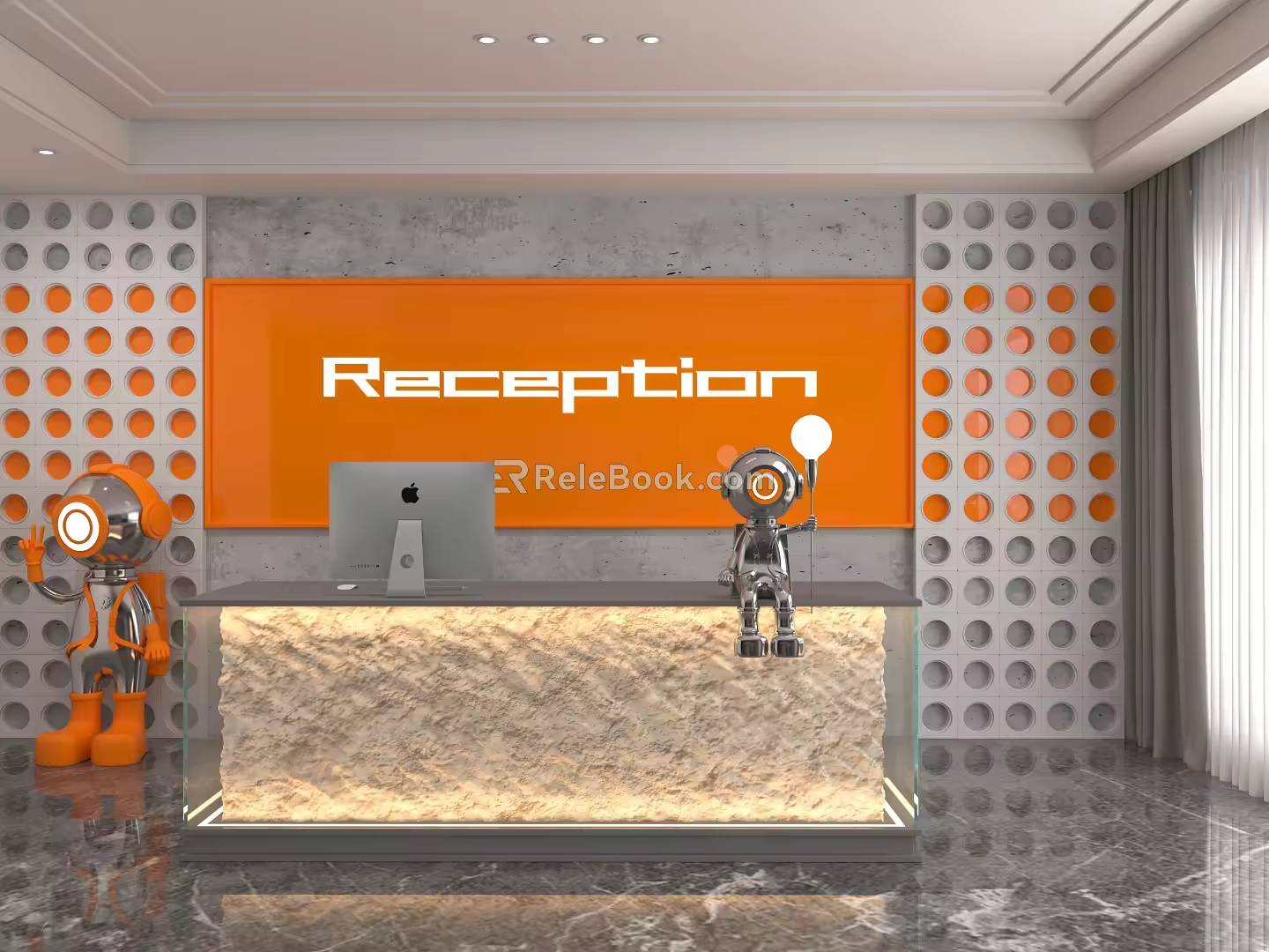 Front Desk 3d model