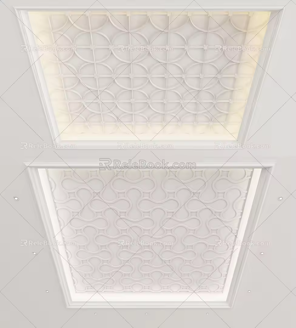 European-style ceiling 3d model