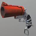 Super Fire Red Weapon Featuring Detailed Black And Silver Parts Modern Design Grip Structure