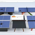Sports Equipment Ping Pong Tables With Various Designs Colorful Frames And Accessories