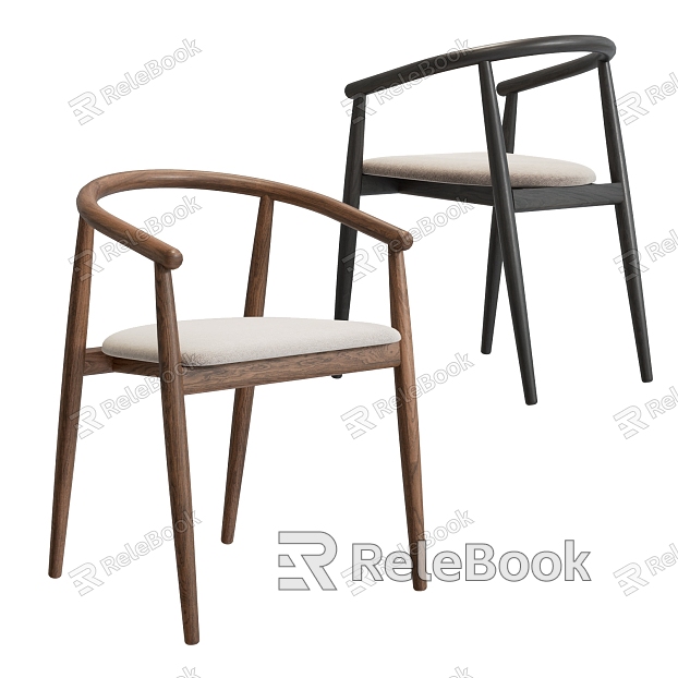 Single Chair Solid Wood Single Chair New Chinese Style Single Chair Dining Chair Chair model