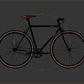 Modern Bicycle Mountain Bike 3d model