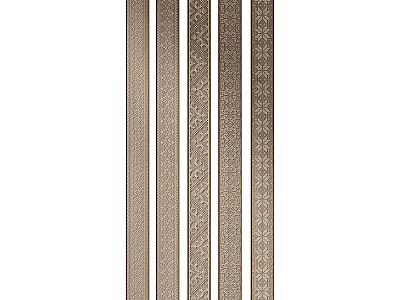 Elegant Wall Lamps With Striped And Patterned Details For Interior Design 3d model