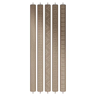 Elegant Wall Lamps With Striped And Patterned Details For Interior Design 3d model