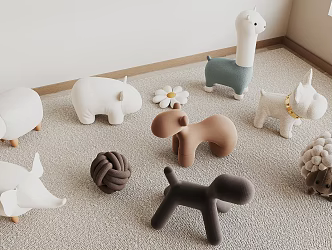 Modern Stool 3d model