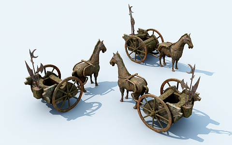 Chinese carriage 3d model