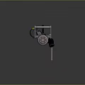 Browning Machine Gun Browning Gatling White Machine Gun Machine Gun Bullet Military 3d model