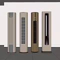 Sleek Modern Tower Air Conditioner Fans In Four Different Colors For Home Interior