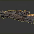 Natural Wood Stone Chunks Stacked With Rustic Texture And Warm Earthy Hues