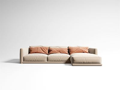 Modern corner sofa corner multiplayer sofa 3d model