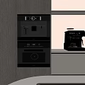 Modern Kitchen With Miele Built in Oven And Coffee Machine Appliances