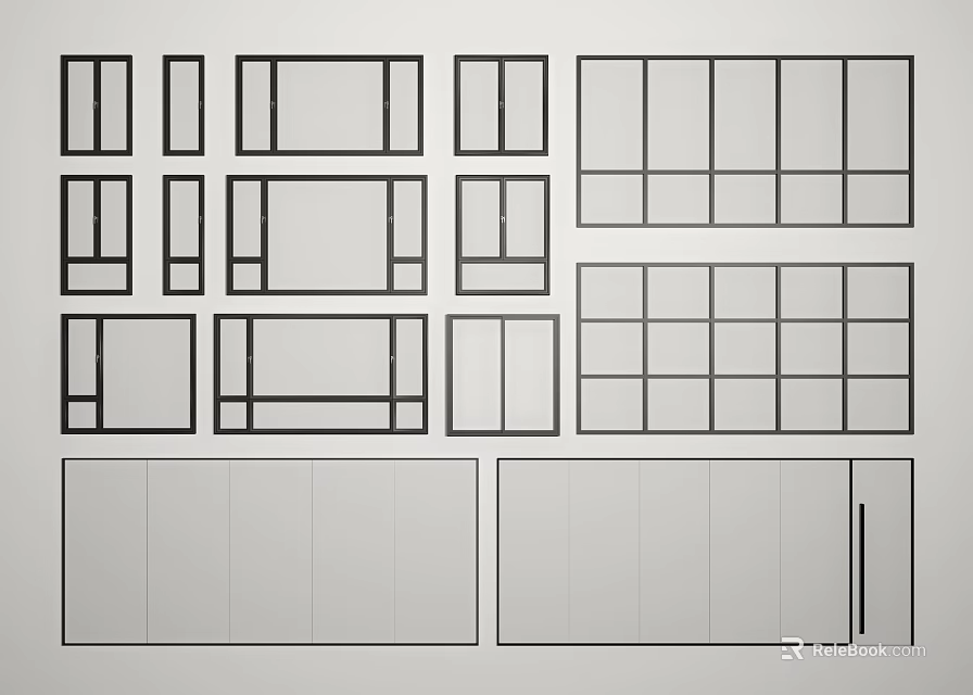 Casement Windows Various Design Types and Practical Styles for Residential Home Use 3d model