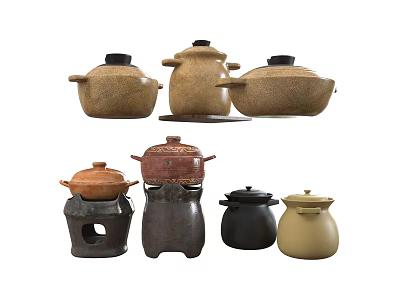 Cookware Pot Casserole 3d model