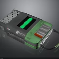 POTEX EDU Portable Electronic Device With Screen Green Waveform Battery Slots And Handle