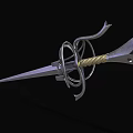 Medieval Decorative Sword With Intricate Hilt Design Ornate Guard And Silver Blade