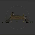 Old Wooden Cart Loaded With Sacks And Wooden Wheels On Grass Earth