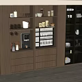 Wine Cabinet Sideboard Decorative Cabinet Middle Ancient 3d model
