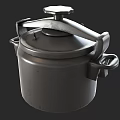 Durable Metal Cookware Pot With Lid And Handles For Kitchen Cooking