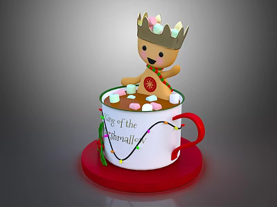 Modern Toy Christmas Coffee Hot Drink Chocolate 3d model Modern Toy Christmas Coffee Hot Drink Chocolate 3d model