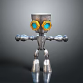 Robot Assistant Small Robot Butler Robot Butler Figure Game Figure 3d model