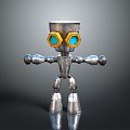 Robot Robot Assistant Small Robot Robot Butler Robot Butler Figure Game Figure 3d model