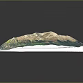 Mountain Terrain Showcase In 3D Book With Lush Green Vegetation And Rocky Brown Peaks