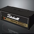 Marshall Professional Guitar Amplifier With Black Body Gold Panel And Control Knobs
