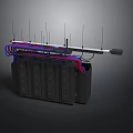 Black Communication Equipment Component With Multiple Antennas Red Blue Wires And Metal Bracket