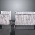 White Metal Radiators For Home Heating With Modern Design And Different Sizes