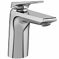 Sleek Polished Chrome Modern Faucet with Single Handle and Smooth Spout Design
