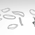 Various Pearl Jewelry Pieces With Delicate Chain Design And Elegant Styles For Women