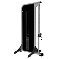 Vertical Black Silver Sports Equipment Trainer with Control Panel and Stable Base 3d model