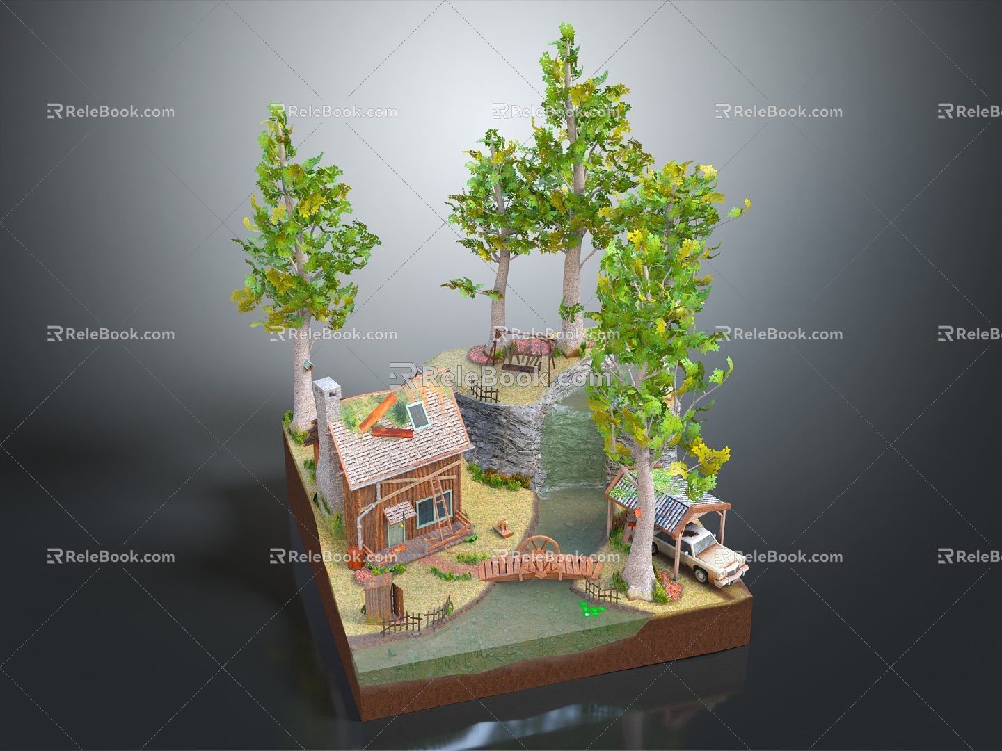 Modern Vine Beach Seaview Room Holiday Island 3d model