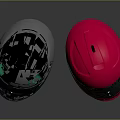 Modern Stylish Full Face Helmets Silver Carbon Fiber And Pink With Transparent Visors