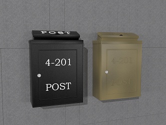 Modern Mailbox 3d model