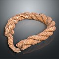 Rope pile rope hemp rope group rope life supplies construction supplies life-saving supplies 3d model