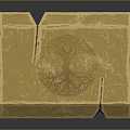 Shiny Gold Bar With Engraved Surface On Reflective Background And Golden Glow