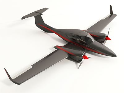 modern aircraft 3d model